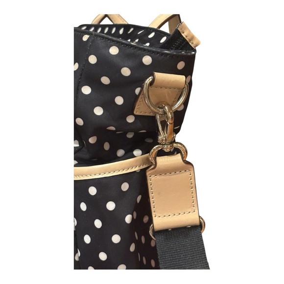 Kate Spade Polka Dot Nylon Diaper Tote – New Without Tags | Black, White & Red - Picture 8 of 10